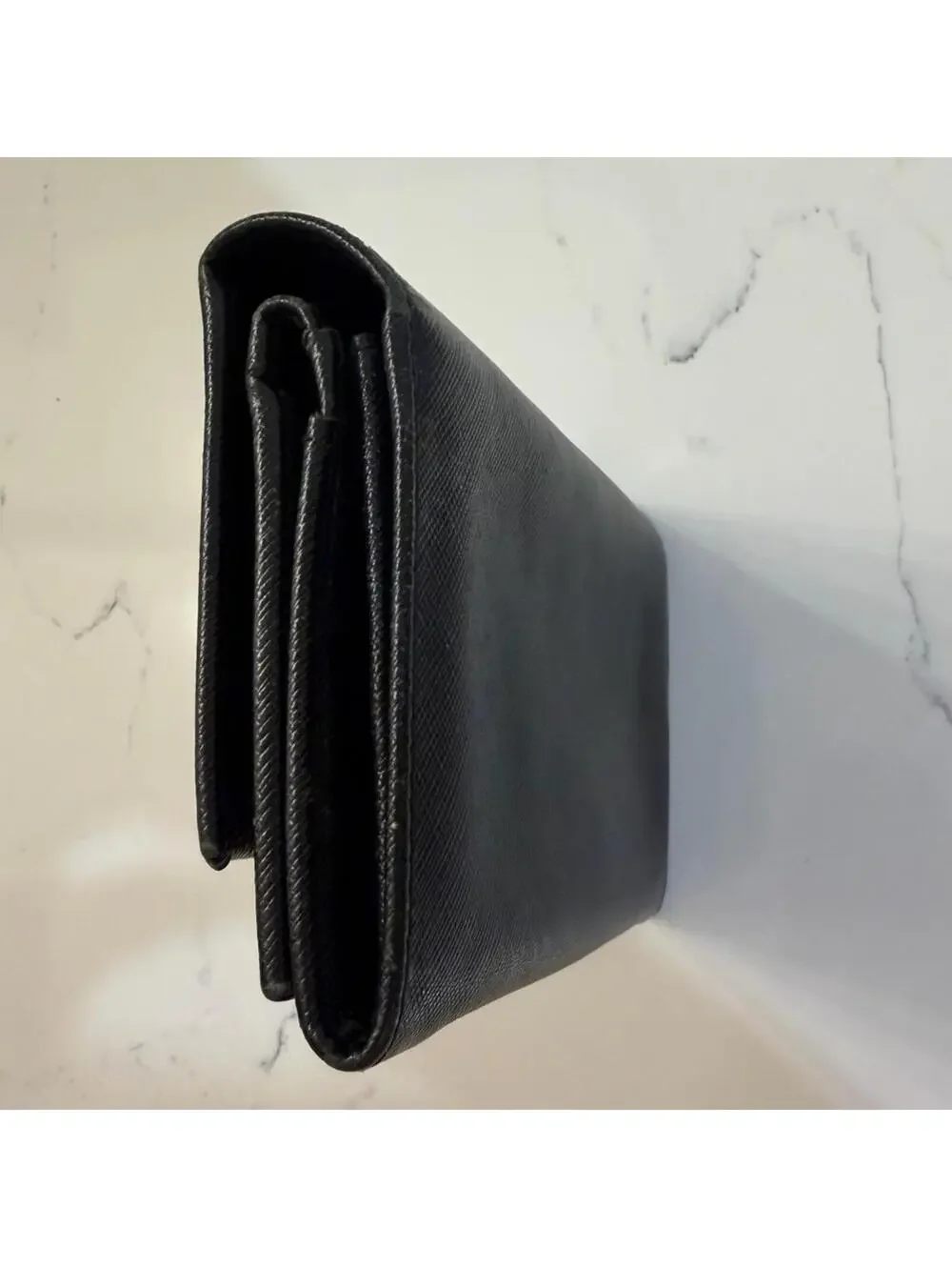 Salvatore Ferragamo Gancini Logo Long Black Leather Continental Wallet - Picture 14 of 15